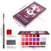 DE'LANCI 18-Color Lipstick Palette | Soft Moisturizing Long Lasting Matte Lipstick Set with Brush & Mirror | Smudge Proof Metallic & Glitter Lip Makeup - Buy Online on GoSupps.com