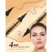  BEENLE Dual-ended eyebrow pencil 2-in-1 eyebrow pencil waterproof and long-lasting eyebrow makeup for natural and hair-like brows (01# light brown + black eyeliner) - Buy Online on GoSupps.com