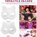Buy Ifundom Cat Mask - 5 Pack DIY Hand-Painted White Paper Mache Masks for Masquerade & Costume Accessories - International Shipping - Buy Online on GoSupps.com