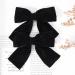 2PCS Velvet Hair Bows Black Hair Ribbon Clips - Hair Accessories for Women, Girls, Toddlers, Kids, Baby - 4 Big Fall Alligator Clips - Black - Buy Online on GoSupps.com