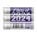 Class of 2024 Graduation Lip Balm Set - Purple | Pack of 3 | Perfect Graduation Gift - Buy Online on GoSupps.com