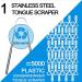 Professional Stainless Steel Tongue Scraper - 100% Medical Grade Cleaner for Banishing Bad Breath & Oral Care - Buy Online on GoSupps.com