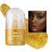 EONFAVE EONFAVE Roll-on Body Glitter Gel Body Glitter Face Liquid Festival Accessory Holographic Painting Halloween Makeup Rave Party (08Gold)