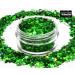 Green Holographic Chunky Glitter | Festival Makeup & Beauty | GLITTERWAREHOUSE 20g Loose Cosmetic Glitter for Face Body Hair Nails & Lips - Buy Online on GoSupps.com