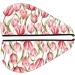Hand Painted Watercolor Tulip Microfiber Hair Towel | Super Absorbent Quick Dry Hair Wrap for Women - Perfect for Long Curly & Thick Hair - Buy Online on GoSupps.com