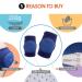 Baby Girl Knee Pads for Crawling - Set of 3 Adjustable Anti-Slip Knee Pads in Blue, Grey, and Pink - Buy Online on GoSupps.com