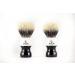 Epsilon Badger Shaving Brush - Two-Row White & Black 52/26 mm | Premium Shaving Accessories - International Shipping - Buy Online on GoSupps.com