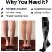 Yuedge Compression Stockings for Men & Women - 15-20 mmHg Support Socks for Running Travel & Sports - 3 & 5 Pair Options Available in Black - Buy Online on GoSupps.com