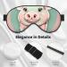 Cute Long Ear Pig Soft Sleep Eye Mask | Breathable Female Eye Patch for Travel & Relaxation - Buy Online on GoSupps.com