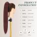 FESHFEN Straight Long Wrap Around Ponytail Extensions 28 Synthetic Hair Piece Clip in Ponytail Hair Extensions Hairpiece for Women Girls 28 Inch (Pack of 1) wine wine-Wrap Around - Buy Online on GoSupps.com