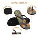 Mnsruu Gray Pineapple Flip Flops - XL Comfort Footwear for Home Hotel Spa & Travel | Unisex Essential for Men & Women - Buy Online on GoSupps.com