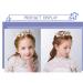IYOU Princess Gold Flower & Shell Headpiece | Pearl Hair Chain & Crystal Bridal Mermaid Accessories for Flower Girls - Buy Online on GoSupps.com