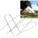 4 Pcs U Shaped Nail Tent Ground Staple High Hardness Stainless Steel Garden Pegs Securing Lawn Supplies - Buy Online on GoSupps.com