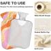 Naanle 2L Hot Water Bottle with Lid - Flower Shaft Stripes for Back Pain Relief Hand/Foot Warmer & Cold Therapy - Buy Online on GoSupps.com