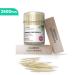 Posh Collection Bamboo Toothpicks Double Sided Toothpicks Wood for teeth - 2500-Piece Sturdy Round Toothpicks For Teeth Cleaning, Food, Crafts In Clear Holders