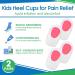 ViveSole Kids Heel Cups - Pain Relief Cushions for Plantar Fasciitis & Severs Disease - Silicone Gel Inserts for Shoes - X-Small Pink - 2 Pairs - Buy Online on GoSupps.com