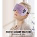 Aroma Season Heated Eye Mask Warm Eye Compress 4 Temperature Level Light-Blocking Cordless Heated Eye Mask Gift for Men Women(Purple) - Buy Online on GoSupps.com