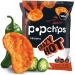 Popchips Potato Chips, Crazy Hot, 12ct Single Serve 0.7oz Bags, Low-Calorie, Kosher and Gluten Free, Healthy Snacks for Adults and Children, Never Fried, Only 3g of Fat & 90 Calories Per Bag Crazy Hot 0.7 Ounce (Pack of 12)