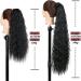 Ponytail Extension Wrap On Clip Hair Extensions Synthetic Corn Wavy Long Ponytail for Women Hairpiece Ponytail Hair Extension(Q56-8 34inch-85cm) 34inch-85cm Q56-8 - Buy Online on GoSupps.com