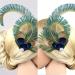 hgnxa TeaParty Fascinator Hair Clip for Party Wedding Women PeacockFeather Fascinator Hair Pin Ethnic Style Church Headdress - Buy Online on GoSupps.com