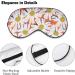 LynaRei Modern Floral Sleeping Mask - Adjustable Blindfold for Blocking Lights - Style-5 - Buy Online on GoSupps.com