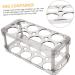 LABRIMP Fridge Egg Box Egg Carton Eggs Egg Plate Snow Cone Cups Clear Shelves Egg Stand Egg Tray Crisper re-usable Food Tray Black 22.3X10.1X8.9CM - Buy Online on GoSupps.com