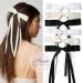 6PCS Hair Bows for Women and Girls - Hair Clip Accessories in Black, Beige, and White - Buy Online on GoSupps.com