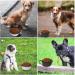 Slson 2-Pack Foldable Travel Dog Bowl - Safe Portable Pet Bowls with Carabiners | Ideal for Cats & Dogs (350ml Black & White) - Buy Online on GoSupps.com