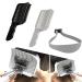 Set of 3 hair cutting stencils 2 pieces V-shaped comb + 1 piece adjustable hair cutting instructions hair cutting aid transition (black + white) Black+white