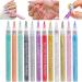12Pcs/Set Nail Art Pens 12 Colors Nail Polish Pens Quick Dry Nail Art Paint Smooth Graffiti Dotting Pen Waterproof Drawing Painting Nail Polish Design Pens for DIY Manicure Tools Nail Art Pens