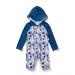BONVERANO Baby Boys Swimsuit Toddler Bathing Suit Zip-up Full-Zip Hoodie One Piece Swimwear with UPF 50+ Sun Protection 6-9 Months Graffiti