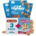 HighKey Keto Food Low Carb Snack Cookies - Snickerdoodle Cookie - 3 Packs - 16 Pieces per Pack