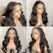 16 Inch Body Wave HD Lace Front Wig | 180 Density Brazilian Virgin Human Hair | Transparent Lace Frontal Wig for Black Women with Baby Hair | Real Glueless & Dyeable - Buy Online on GoSupps.com