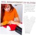 minkissy 4 Pairs Nail Gloves Uv Gloves for Gel Manicures Uv Lamp Glove for Gel Nails Fingerless Anti Uv Glove Protection Gloves for Manicures Light Polyester Miss Pattern White - Buy Online on GoSupps.com