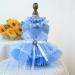 Bt Bear Small Dog Dress & Tutu Skirt - Cute Blue Princess Dress for Puppies & Cats - Perfect for Weddings & Special Occasions - Buy Online on GoSupps.com