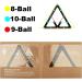 CM Pack of 6 Sheets Magic Ball Rack Pro Triangle Billiards Rack with Pool Table Marker Dots - Rack 8, 9, 10 Ball Combo Pack and Snooker - Buy Online on GoSupps.com