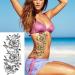 Jeefonna Flowers Temporary Tattoos for Women - 21 Waterproof Fake Rose Peony Body Art Arm Tattoo Stickers - Buy Online on GoSupps.com