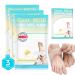 Foot Peeling Mask 3 Pairs: Peeling Foot Mask Dermatologically Tested Heels & Dry Dead Skin for Soft Feet Foot Peel Mask (Goat Milk) Gold Milk