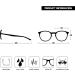 Opulize Met Fern Glasses - Slim Round Frame Scratch-Resistant Black - Perfect for Men M60-1 (-1.50 Diopters) | International Shipping Available - Buy Online on GoSupps.com