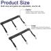 Adjustable Men's Shirt Holders - Elastic Braces with Non-Slip Clamps | Flexible Shirt Bracket - Black (1 Pair) - Buy Online on GoSupps.com