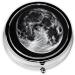 Moon Round Pill Box - 3 Compartment Portable Travel Medicine Organizer | Mini Decorative Pocket Vitamin Holder - Buy Online on GoSupps.com