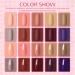 PEACECOLOR Gel Nail Polish Set with UV Lamp Starter Kit - 10 Colors Manicure Art Set for DIY Salon Gift - Buy Online on GoSupps.com