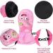 Waterproof Kids Mittens - Thermal Fleece Lined Winter Gloves for Age 7-9 Boys Girls - Pink - Ideal for Skiing, Snowboarding, Cycling - FAYHIJUN - Buy Online on GoSupps.com