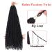 Leeven Boho Passion Twist Hair 24 Inch | Pre Twisted Crochet Goddess Twist 8 Packs | Black Pre Looped Curly Ends | Bohemian Synthetic Braids Extensions for Women - Buy Online on GoSupps.com