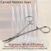 Multifunctional Hemostat Forceps 5" in Length with Curved Serrated Jaws Used as Fishing Pliers Ear Piercing Clamp and Pet Ear Nose Hair Pull Locking Tool Made of High Grade Stainless Steel - Buy Online on GoSupps.com
