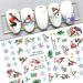 Christmas Nail Art Stickers - Festive Snowflake Decals for Xmas Nail Decor (8 Sheets) - Buy Online on GoSupps.com
