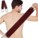 Uraqt Back Scrubber - Double-Sided Peeling Washcloth for Effortless Dead Skin Removal | Shower Essential with Handles (Brown) - Buy Online on GoSupps.com