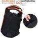 Vivaglory XL Dog Rescue Vest - Removable Front-Wheel Drive Reflective Caps Ideal for Swimming & Boating - Neon Orange (78-96cm) - Buy Online on GoSupps.com