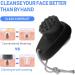 Premium Dual Silicone Facial Cleansing Brush - Exfoliating Face Scrubber for Deep Pore Cleansing & Skin Care (Black) - International Shipping Available - Buy Online on GoSupps.com