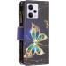 Buy VQWQ Redmi Note 12 Pro & Poco X5 Pro Leather Case - Magnetic Flip Cover with Lanyard Zipper Pocket - Butterfly 3 Design - International Shipping Available - Buy Online on GoSupps.com